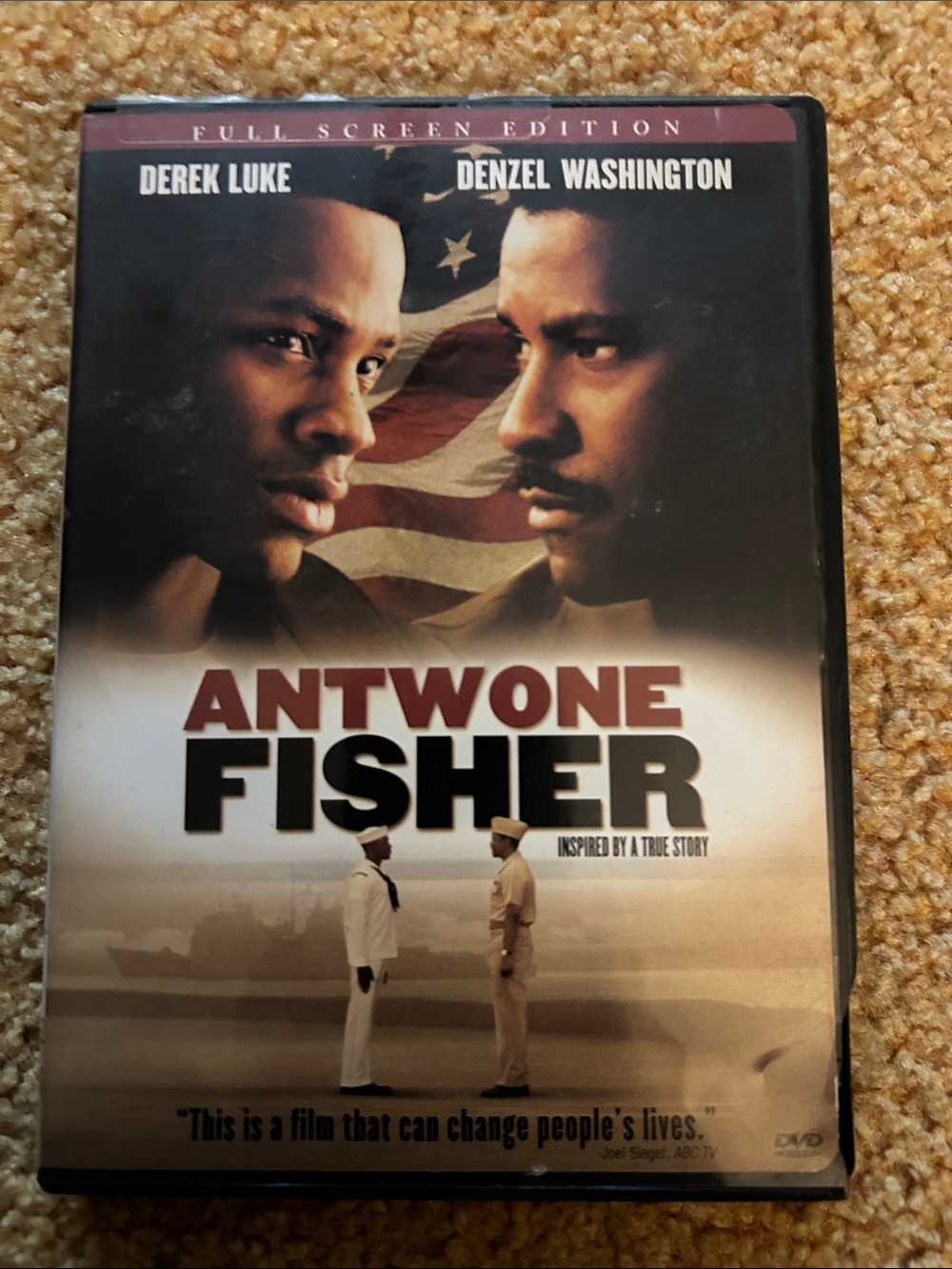 Antwone Fisher (DVD) - Denzel Washington - Black/Brown Cover